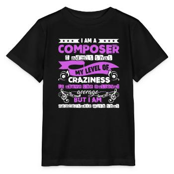 Composer I am A Composer - Stanley/Stella MINI CREATOR Kids’ T-Shirt - black - Front - Mikhail (115cm)