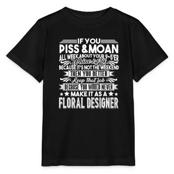 Floral Designer Proud Floral Designer - Stanley/Stella MINI CREATOR Kids’ T-Shirt - black - Front - Mikhail (115cm)