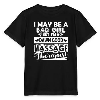 Massage Therapist Good Massage Therapist - Stanley/Stella MINI CREATOR Kids’ T-Shirt - black - Front - Mikhail (115cm)