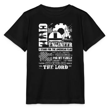 Civil Engineer Proud Civil Engineer - Stanley/Stella MINI CREATOR Kids’ T-Shirt - black - Front - Mikhail (115cm)