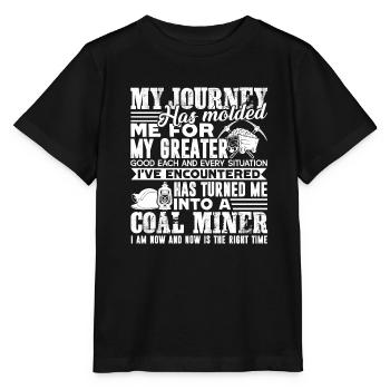 Coal Miner Coal Miner Job - Stanley/Stella MINI CREATOR Kids’ T-Shirt - black - Front - Mikhail (115cm)