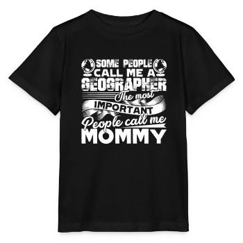Geographer Geographer Mommy - Stanley/Stella MINI CREATOR Kids’ T-Shirt - black - Front - Mikhail (115cm)
