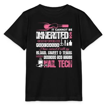 Forever The Title Nail Technician - Stanley/Stella MINI CREATOR Kids’ T-Shirt - black - Front - Mikhail (115cm)