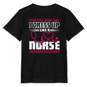 Nurse Anesthetist Dress Up Like Nurse Anesthetist - Stanley/Stella MINI CREATOR Kids’ T-Shirt - black - Front - Mikhail (115cm)