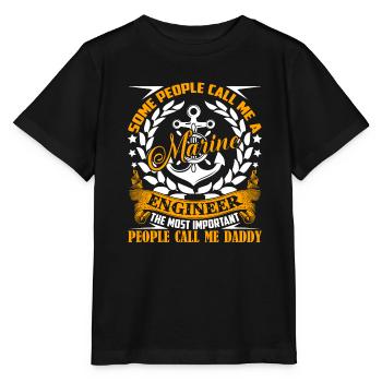 Marine Engineer Marine Engineer Daddy - Stanley/Stella MINI CREATOR Kids’ T-Shirt - black - Front - Mikhail (115cm)