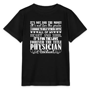 Forever Title Physician Assistant - Stanley/Stella MINI CREATOR Kids’ T-Shirt - black - Front - Mikhail (115cm)