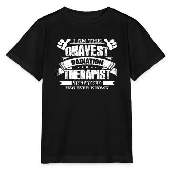 Radiation Therapist Okayest Radiation Therapist - Stanley/Stella MINI CREATOR Kids’ T-Shirt - black - Front - Mikhail (115cm)