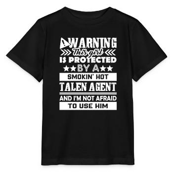 Talent Agent Protected By Hot Talent Agent - Stanley/Stella MINI CREATOR Kids’ T-Shirt - black - Front - Mikhail (115cm)