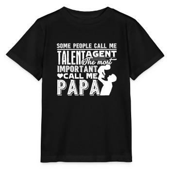 Talent Agent Talent Agent Papa - Stanley/Stella MINI CREATOR Kids’ T-Shirt - black - Front - Mikhail (115cm)