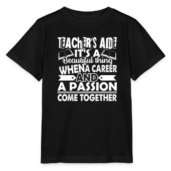 Teacher Aide Proud Teacher Aide - Stanley/Stella MINI CREATOR Kids’ T-Shirt - black - Front - Mikhail (115cm)