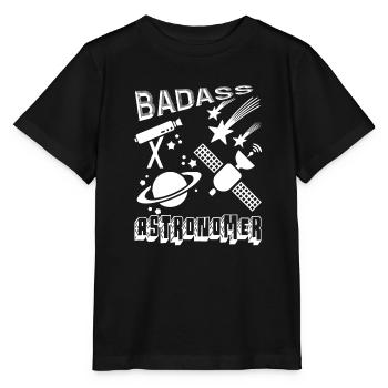 Astronomer Badass Astronomer - Stanley/Stella MINI CREATOR Kids’ T-Shirt - black - Front - Mikhail (115cm)