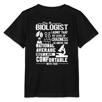 Biologist I am A Biologist - Stanley/Stella MINI CREATOR Kids’ T-Shirt - black - Front - Mikhail (115cm)