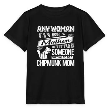 Chipmunk Proud To Be Chipmunk Mom - Stanley/Stella MINI CREATOR Kids’ T-Shirt - black - Front - Mikhail (115cm)