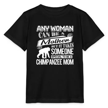 Chimpanzee Proud To Be Chimpanzee Mom - Stanley/Stella MINI CREATOR Kids’ T-Shirt - black - Front - Mikhail (115cm)