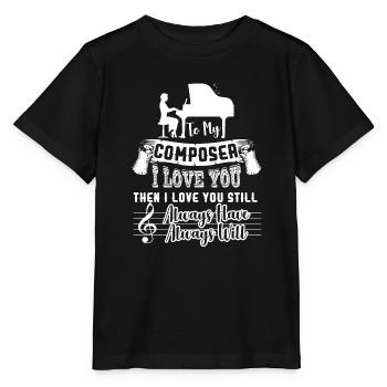 Composer I Love My Composer - Stanley/Stella MINI CREATOR Kids’ T-Shirt - black - Front - Mikhail (115cm)