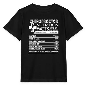 Chiropractor Nutrition Facts - Stanley/Stella MINI CREATOR Kids’ T-Shirt - black - Front - Mikhail (115cm)