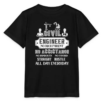 Civil Engineer Proud Civil Engineer - Stanley/Stella MINI CREATOR Kids’ T-Shirt - black - Front - Mikhail (115cm)