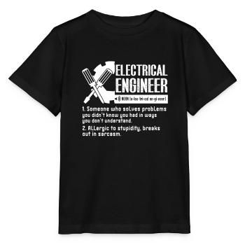 Electrical Engineer Definition - Stanley/Stella MINI CREATOR Kids’ T-Shirt - black - Front - Mikhail (115cm)