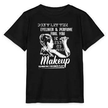 Makeup Artist Funny Makeup Artist - Stanley/Stella MINI CREATOR Kids’ T-Shirt - black - Front - Mikhail (115cm)