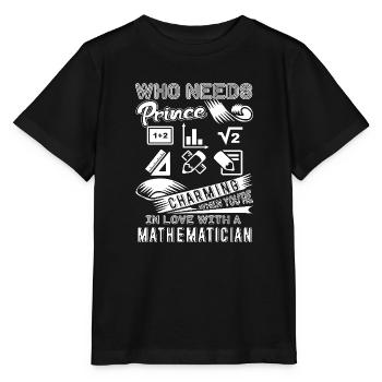 Mathematician In Love With A Mathematician - Stanley/Stella MINI CREATOR Kids’ T-Shirt - black - Front - Mikhail (115cm)