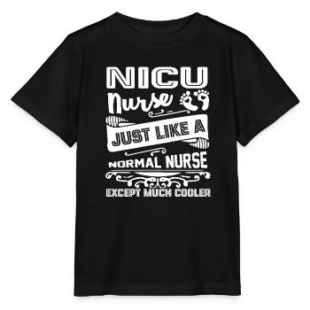Nicu Nurse Is Cooler - Stanley/Stella MINI CREATOR Kids’ T-Shirt - black - Front - Mikhail (115cm)