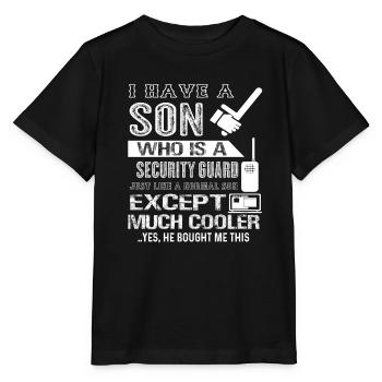 Security Guard My Son Is A Security Guard - Stanley/Stella MINI CREATOR Kids’ T-Shirt - black - Front - Mikhail (115cm)