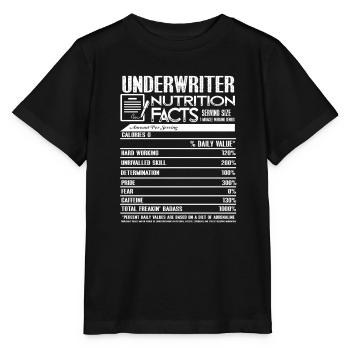 Underwriter Nutrition Facts - Stanley/Stella MINI CREATOR Kids’ T-Shirt - black - Front - Mikhail (115cm)