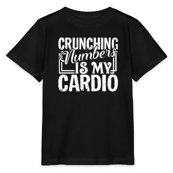 Accountant Crunching Numbers Is My Cardio - Stanley/Stella MINI CREATOR Kids’ T-Shirt - black - Front - Mikhail (115cm)