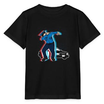 Tamponnant COP / POLICE - T-shirt bio MINI CREATOR Stanley/Stella Enfant - noir - Devant - Mikhail (115cm)
