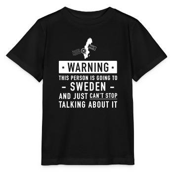 Schweden Typisches Feriengeschenk - Stanley/Stella Kinder T-Shirt MINI CREATOR  - Schwarz - Vorne - Mikhail (115cm)