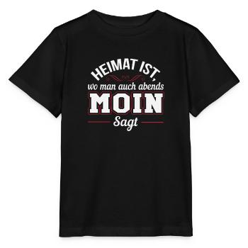 Heimat ist wo man Moin sagt - Stanley/Stella Kinder T-Shirt MINI CREATOR  - Schwarz - Vorne - Mikhail (115cm)