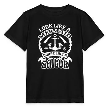 Sailor Curse Like A Sailor - Stanley/Stella MINI CREATOR Kids’ T-Shirt - black - Front - Mikhail (115cm)