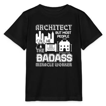 Architect Badass Miracle Worker - Stanley/Stella MINI CREATOR Kids’ T-Shirt - black - Front - Mikhail (115cm)