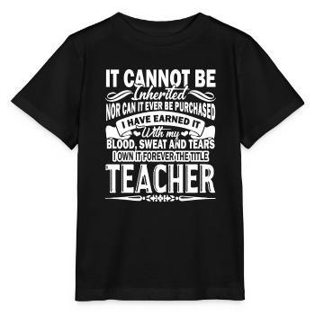 Teacher Forever The Title Teacher - Stanley/Stella MINI CREATOR Kids’ T-Shirt - black - Front - Mikhail (115cm)