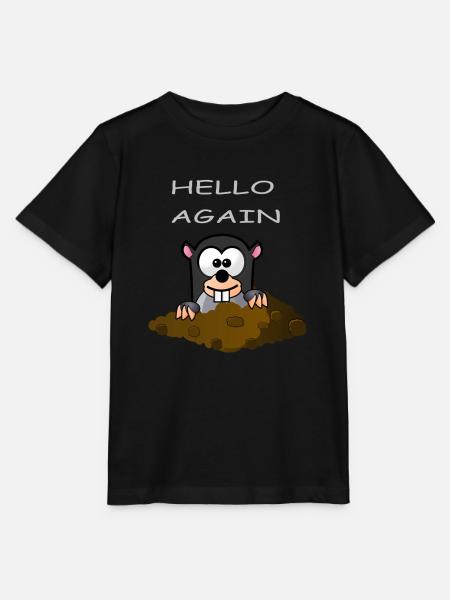 Mole Hello Again - Stanley/Stella MINI CREATOR Kids’ T-Shirt - black