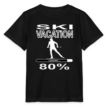 Ski Holiday Ski Goggles Ski Slalom Idée cadeau - T-shirt bio MINI CREATOR Stanley/Stella Enfant - noir - Devant - Mikhail (115cm)