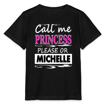 I'm Michelle, my name is Michelle Gift Idea - Stanley/Stella MINI CREATOR Kids’ T-Shirt - black - Front - Mikhail (115cm)