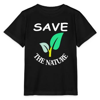 Rette die Natur die Welt retten Umwelt Geschenk - Stanley/Stella Kinder T-Shirt MINI CREATOR  - Schwarz - Vorne - Mikhail (115cm)