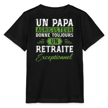 A farmer dad gives an exceptional retiree - Stanley/Stella MINI CREATOR Kids’ T-Shirt - black - Front - Mikhail (115cm)
