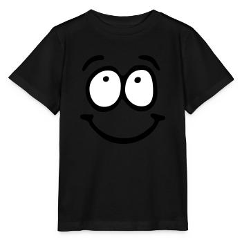 Funny Face, Cartoon Face, Trickfilm, - Stanley/Stella Kinder T-Shirt MINI CREATOR  - Schwarz - Vorne - Mikhail (115cm)