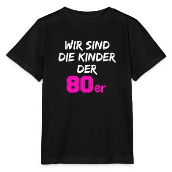 Wir sind die Kinder der 80er - Stanley/Stella Kinder T-Shirt MINI CREATOR  - Schwarz - Vorne - Mikhail (115cm)