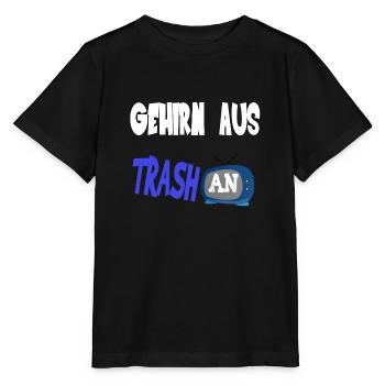 Gehirn aus Trash an - Stanley/Stella Kinder T-Shirt MINI CREATOR  - Schwarz - Vorne - Mikhail (115cm)
