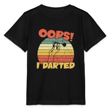 Oops I darted / Darts - Stanley/Stella Kinder T-Shirt MINI CREATOR  - Schwarz - Vorne - Mikhail (115cm)