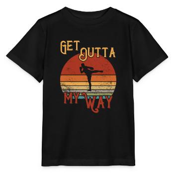 Get outta my Way / Kickboxing - T-shirt bio MINI CREATOR Stanley/Stella Enfant - noir - Devant - Mikhail (115cm)