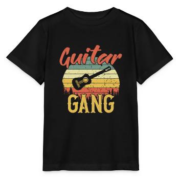 Guitar Gang / Gitarre - Stanley/Stella Kinder T-Shirt MINI CREATOR  - Schwarz - Vorne - Mikhail (115cm)
