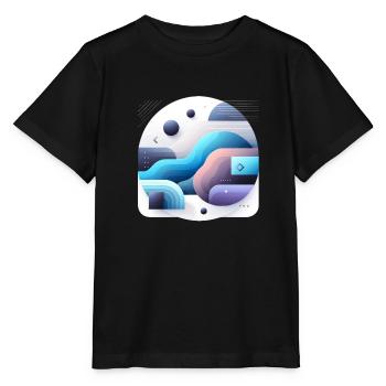 Planète Terre - T-shirt bio MINI CREATOR Stanley/Stella Enfant - noir - Devant - Mikhail (115cm)