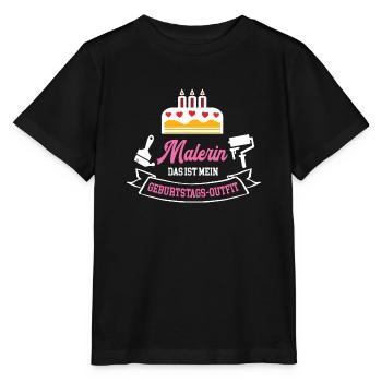 Malerin Geburtstag Geburtstagsgeschenk Lackiererin - Stanley/Stella Kinder T-Shirt MINI CREATOR  - Schwarz - Vorne - Mikhail (115cm)