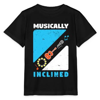 Musician Music Rhythm Clef - Stanley/Stella MINI CREATOR Kids’ T-Shirt - black - Front - Mikhail (115cm)