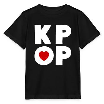 K-Pop Music Love - Stanley/Stella MINI CREATOR Kids’ T-Shirt - black - Front - Mikhail (115cm)