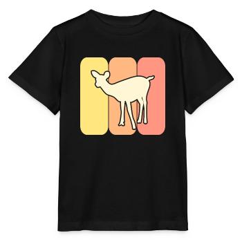 Roe deer wildlife - Stanley/Stella MINI CREATOR Kids’ T-Shirt - black - Front - Mikhail (115cm)